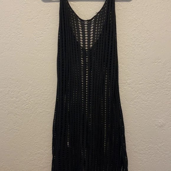Black Plus Size Swim Cover Up - Picture 2 of 4